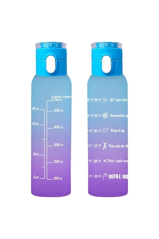 Herevin Matara Çift Renk Boyalı Düğmeli Tüp Mavi 750 ML
