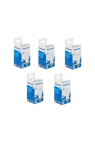 Panasonic 5 Adet 8.5w Sarı Işık Led Ampul E27 Duy Ldach09lg1r7