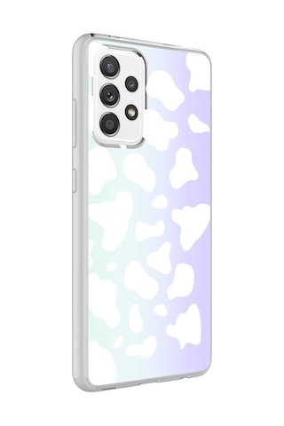 Zore Galaxy Uyumlu A72 Kılıf Msra M-blue Desenli Kapak - Cow No2 Cow No2