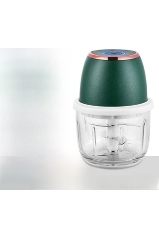 Shineyee Evde Kullanım İçin 350ml Yeşil Kalın Cam Bardaklı Elektrikli Sarımsak搅拌机 - 6 Blatlı Geliştirilmiş Bıçaklı Sarımsak Ve Et Dilimleme Aleti Diğer