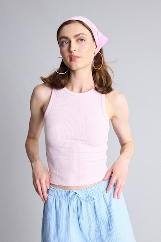 Defacto Slım Fıt Halter Yaka Fitilli Açık Pembe Atlet A8859ax26smpn343 Pembe-pn343