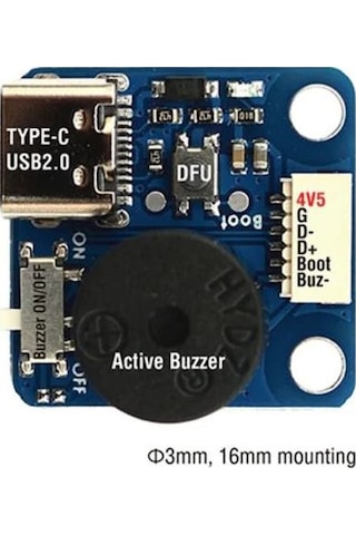 Matek Systems Fc Usb Exteder W/passive Buzzer, Side Sound