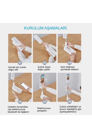 Yenilzd Canlı Yayın Braketi Çok Fonksiyonlu Led Işıklı 360 Derece