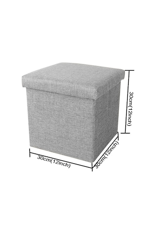 Sones Ana Sayfa Katlanabilir Kumaş Saklama Sandalyeleri Çok İşlevli Kare Kanepe, Renk: Göl Mavisi