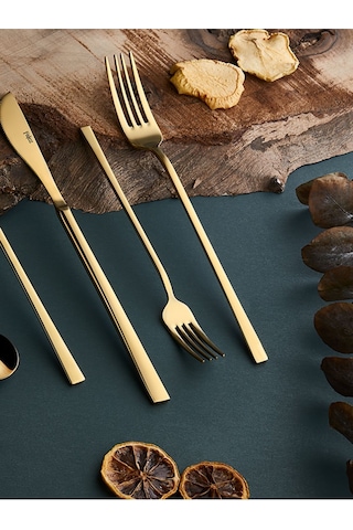 Mosi Gold 36 Parça Çatal Kaşık Bıçak Takımı Gold
