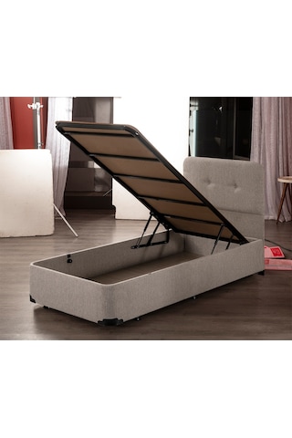 Nironyatak Niron Baza - 90X190 Cm Tek Kişilik Sandıklı Klasik Kumaş Baza