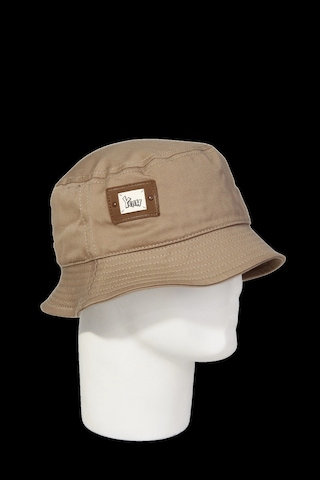Bay Şapkacı Unisex Yama Detaylı Pamuklu Bucket Balıkçı Şapka Koleksiyonu 8980 Bej