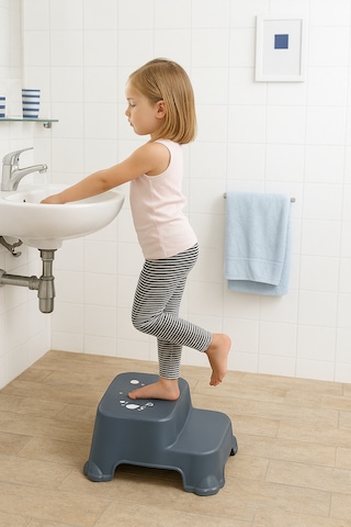 Çocuk Klozet Banyo Basamağı Gri Basamak Gri