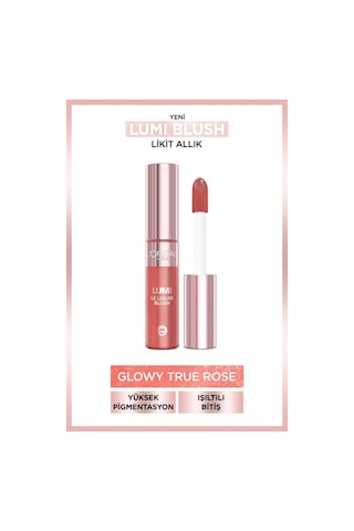L'Oréal Paris Lumi Blush Likit Allık Glowy True Rose