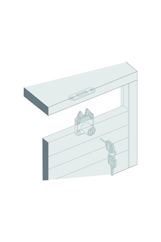 Canex Sürgülü Çekmece Kilidi 22 Mm 10 Adet