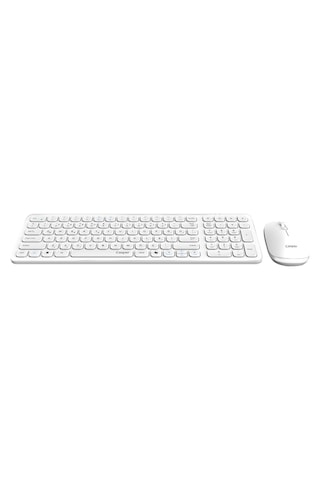Casper D300 Beyaz Kablosuz Klavye Mouse Set Optik