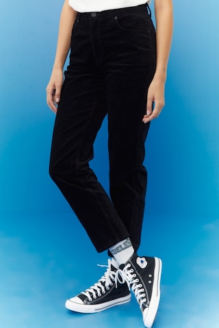 Lee Carol Cropped Straight Fit Yüksek Bel Esnek Jean Kot Pantolon L30UBF01 Siyah