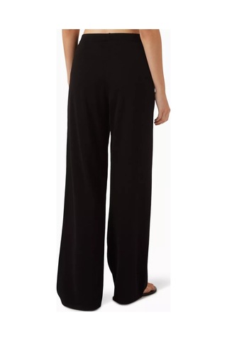 12storeez Silk Cotton Geniş Paça Pantolon Siyah