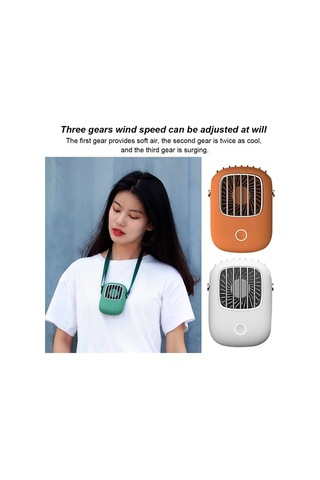 Boyun Fanı Taşınabilir Mini Usb Fanı 5v Şarj Edilebilir 0wfh29 Beyaz