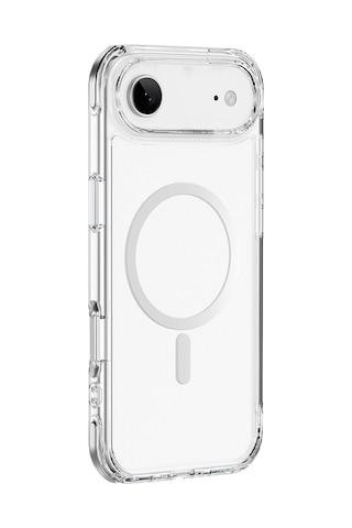 Apple Uyumlu iPhone 17 Air Kılıf M-safe Şarj Özellikli Wiwu Mcc-702 Titanyum Pro Serisi Sert Pc Kapak Şeffaf Şeffaf