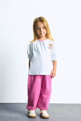 Defacto Regular Fit Bisiklet Yaka Figürlü Penye Uzun Kollu Tişört Kız Bebek I0577a526auwt34 Beyaz-wt34