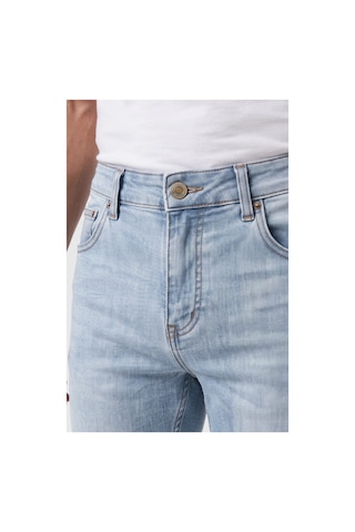 Deepsea Erkek Slim Fit Dar Kesim Likralı Buz Mavisi Kot Pantolon Dar Paça İnce Esnek Jean 2608306