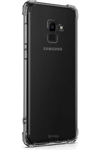 Blogy Galaxy J6 İle Uyumlu Crystal Fit Kılıf Smoke Black