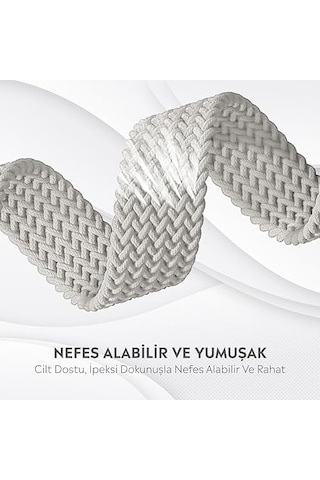 Apple Watch Series Se/11/10/9/8/7/6/5/4/3 İle Uyumlu Kumaş Kordon 46mm/45mm/44mm, Series 10 42mm/41mm/40mm/38mm