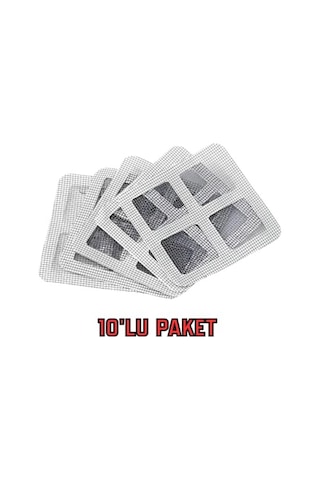 10'lu Tek Kullanımlık Banyo Gider Süzgeci Ve Sineklik Tamir Kiti
