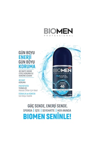 Roll-on For Men Ferahlatıcı Etki I'm Cool 2x 50 ML