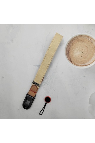 Canon Eos R10 / Nikon Z 9 İçin Hızlı Çıkarılabilir Kamera Bilekliği, Toplam Uzunluk: 32cm - Bej