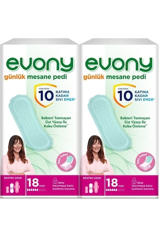 Evony Günlük Mesane Pedi Ekstra Uzun 36 Adet (2Pk*18)