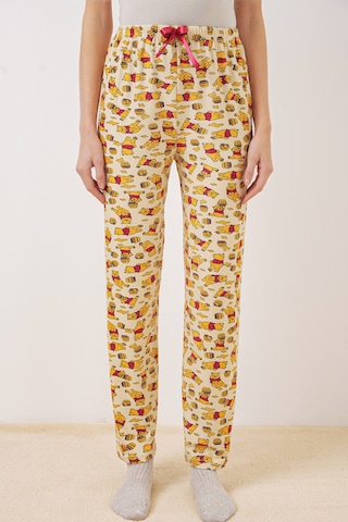 Bigdart 4323 Desenli Pijama Altı - M. Krem