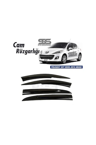 Cam Rüzgarlığı Peugeot 207 2006-2012 Arası Mügen Tip Piano Blackk