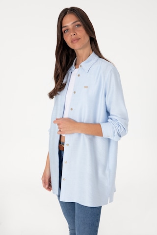 U.s. Polo Assn. Kadın Açık Mavi Gömlek Tunik Dokuma 50306411-vr003 Acık Mavı