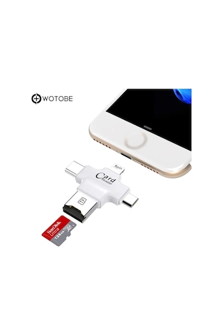 4'ü 1 Arada Usb 3.0 Sd/tf/cf/ms Uyumlu Bellek Kartı Adaptör Kart Okuyucu