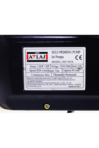Attlas Jsp-505A 2 Hp Jet Pompa - A0801015