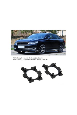 Yaozixa H7 Araç Led Far Adaptörü - Sabit Kurulum,  Soketi Değiştirmeden, Geely/southeast/dongfeng/mazda Uyumlu, 2 Adet