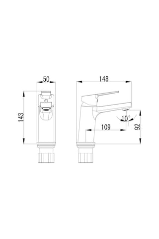 Creavit LN1500 Luna Lavabo Bataryası Armatürü