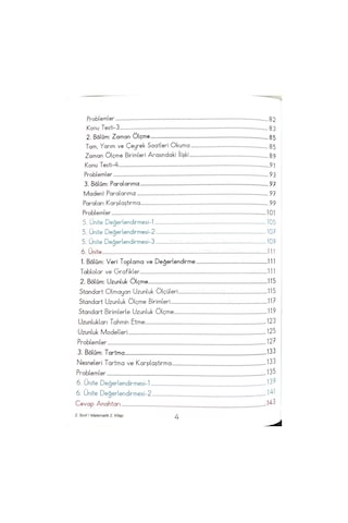 2.sınıf Matematik 2.dönem - Etkinlikli Çalışma Ve Soru Bankası Kitabı