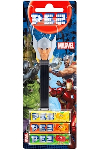 Pez Dispenser Marvel Thor Meyve Aromalı Şekerleme Makinesi Ve Şekerleme Yedekleri