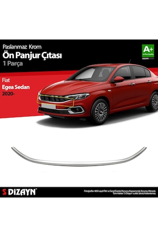 Fiat Egea Sedan Krom Ön Panjur Çıtası 2020 2021 2022 2023 2024