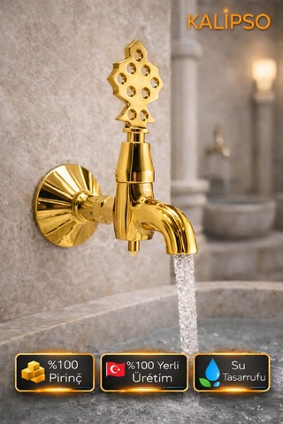 Kalipso Osmanlı Hamam Musluğu Altın