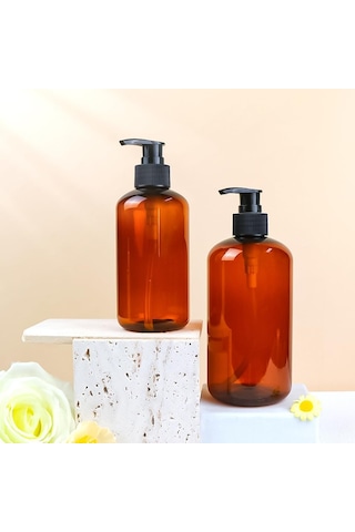 4 Adet 500 Ml Sıvı Sabunluk Pompalı Plastik, Losyon Dispenseri, Boş Şişe, Siyah Losyon Pompalı, Losyon, Duş Jeli Çok Renkli