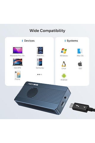 Acasis TBU405PROM1 Thunderbolt4 SSD Disk Kutu