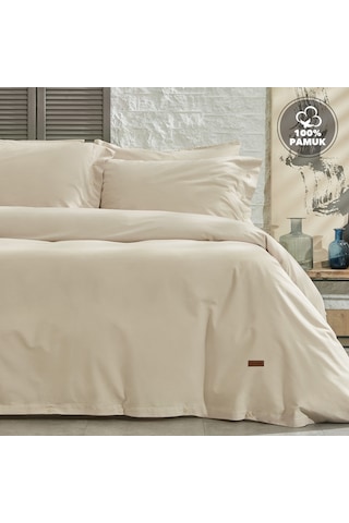 Yataş Bedding Plain Battal Boy Ranforce Nevresim Takımı - Bej