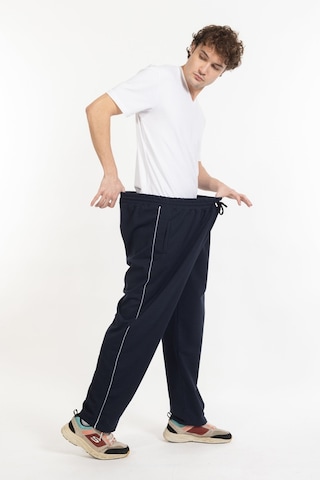 Büyük Beden Erkek Eşofman Altı Cepli Fermuarlı Blr-08- 1023 Lacivert