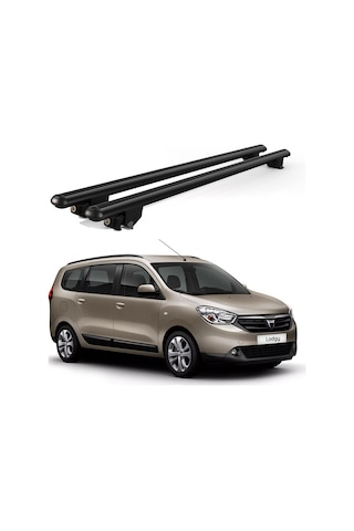 Kanca Dacia Lodgy 2012 Ve Sonrası Uyumlu Siyah Kilitli Ara Atkı 120cm Port Bagaj Tavan Barı