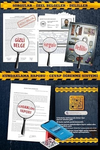 Çözülmemiş Davalar Dedektiflik Suç Çözümleme Oyunu Rehabilitasyon Merkezi Dosyası - Gizem Bulmaca Cinayet Çözme Kutu Oyunları - Katil Bulma Dedektif Oyunu - Cinayeti Çözebilir Misin Dava-9