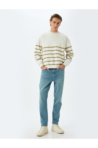 Koton Tapered Fit Jean Pantolon - Joe Jean Açık İndigo 5wam40126ıd Açık İndigo