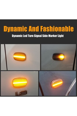 Corolla Celica T19 T20 23 Avensis Starlet P İçin Dinamik Led Yan Sinyal Lambası Dönüş Sinyalleri