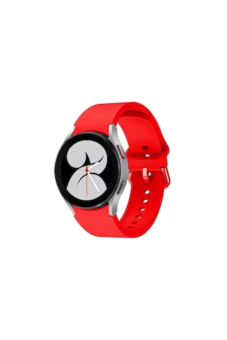 Mey İthalat Samsung Samsung Uyumlu Galaxy Watch 4 Klasik Kordon - Kırmızı