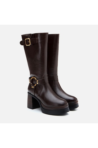 Hotiç Kahve Kadın Çizme 01cıh298930a480 Kahve-brown Kahverengi