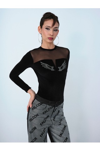 LOFT Slim Fit Kadın Bluz U.kol Lf2037582 Q1.v1 Siyah
