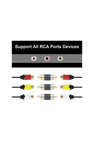Sones 10 Adet Altın Kaplama Rca Lotus Erkek-erkek Av Ses Adaptörü